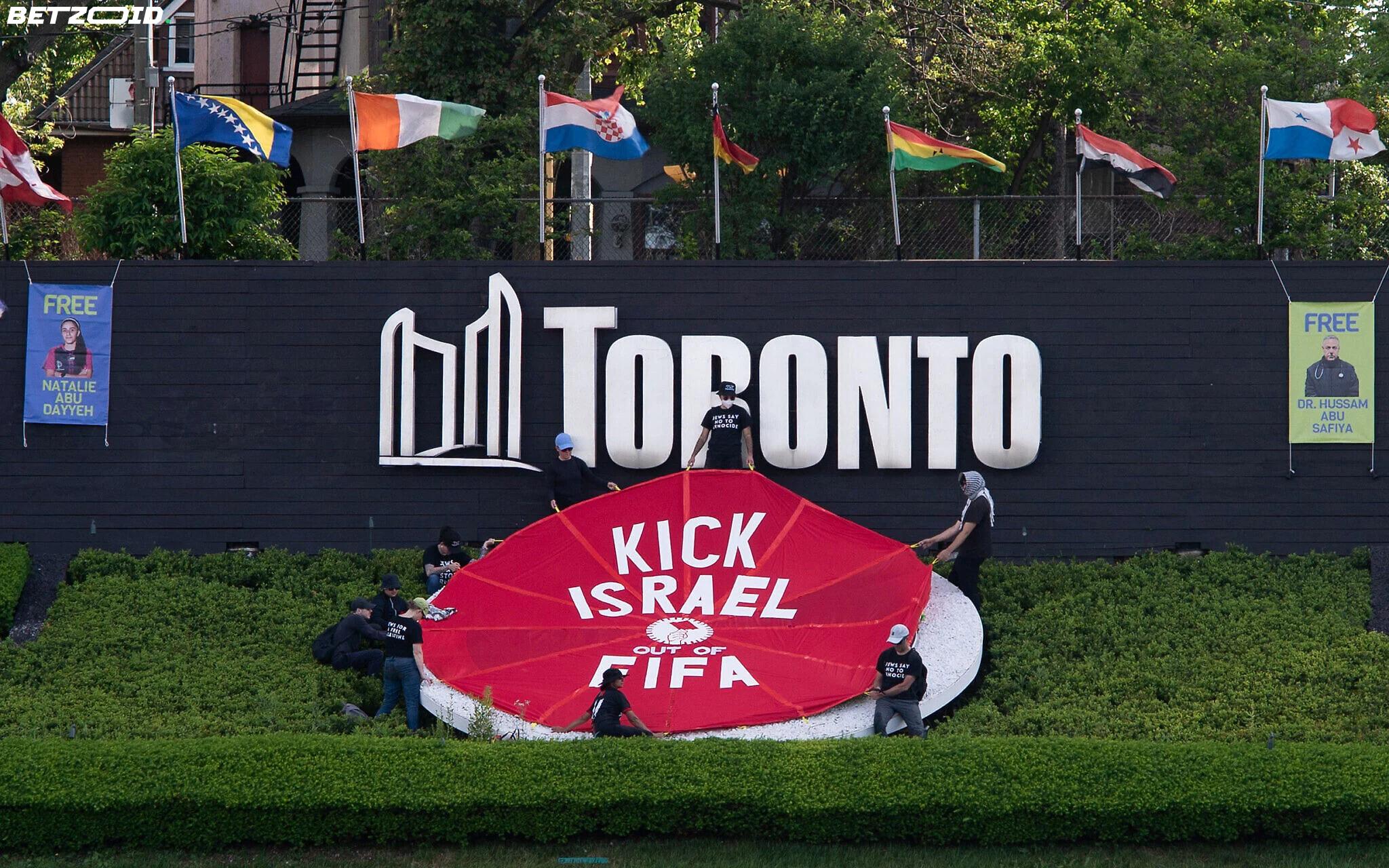 Activists Target FIFA Over Israel Membership as World Cup Kicks Off in Toronto.