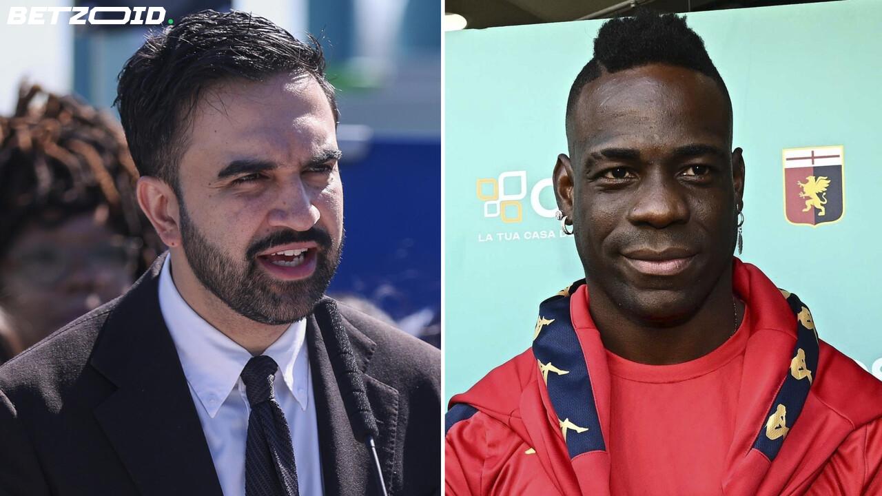 Balotelli Hands NYC Mayor a Ghana Jersey — and a Philosophy on Getting the Job Done.