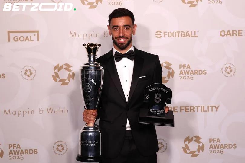 Bruno Fernandes Completes the Double with PFA Player of the Year.