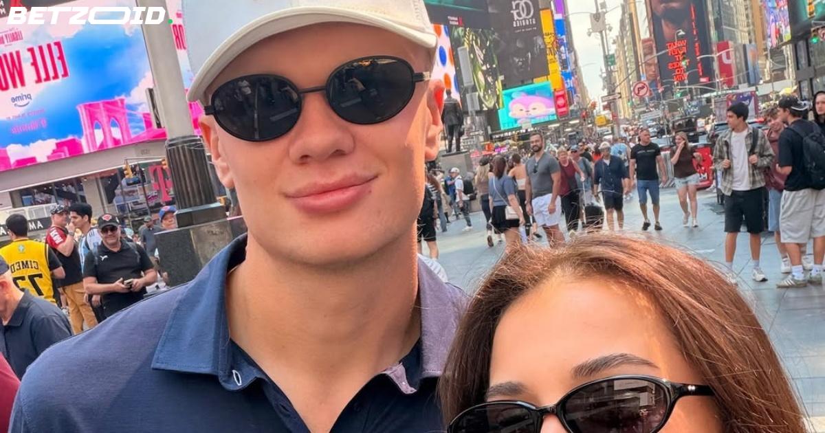 Haaland Walked Through Times Square and Nobody Batted an Eyelid.