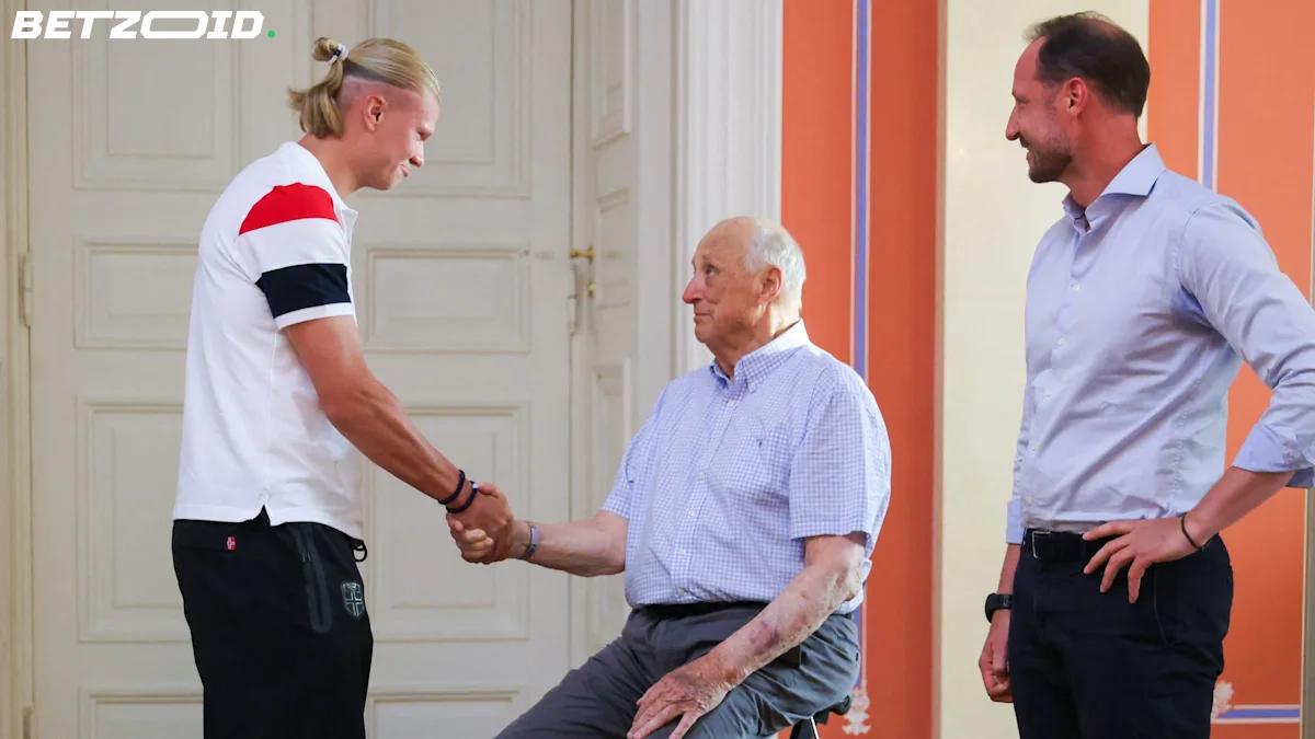Haaland's Farewell to King Harald V: "It Was an Honor to Meet You".