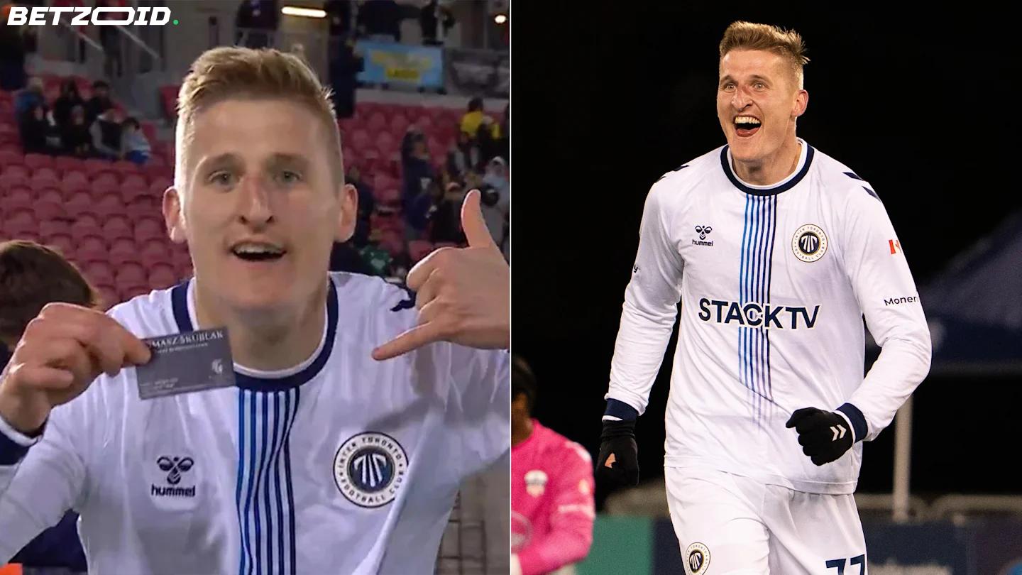 Inter Toronto's Tomasz Skublak Celebrated a Goal With a Business Card — Because He Has Bills to Pay.