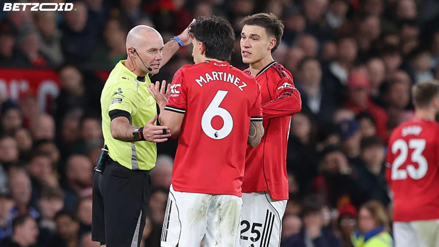 Martinez Red Card Appeal Fails: Man Utd Accept Three-Match Ban.