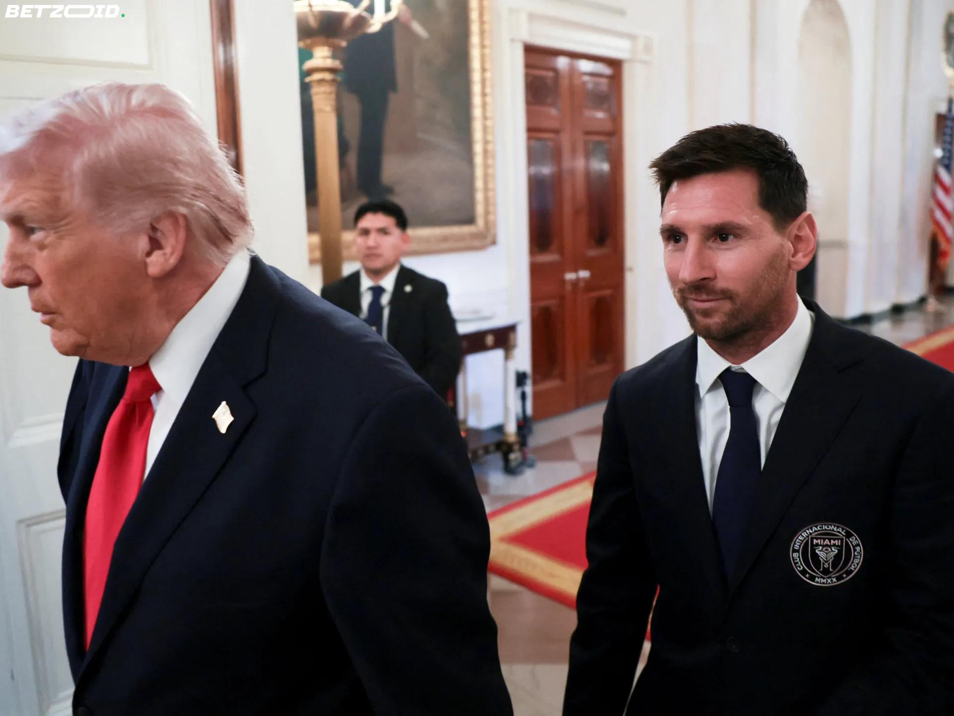 Messi Faces Backlash After Applauding Trump During Controversial White House Visit.