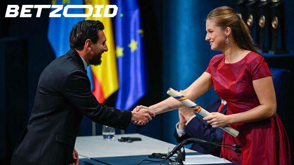 Lionel Messi Honoured With Spain's Princess of Asturias Award for Sports.