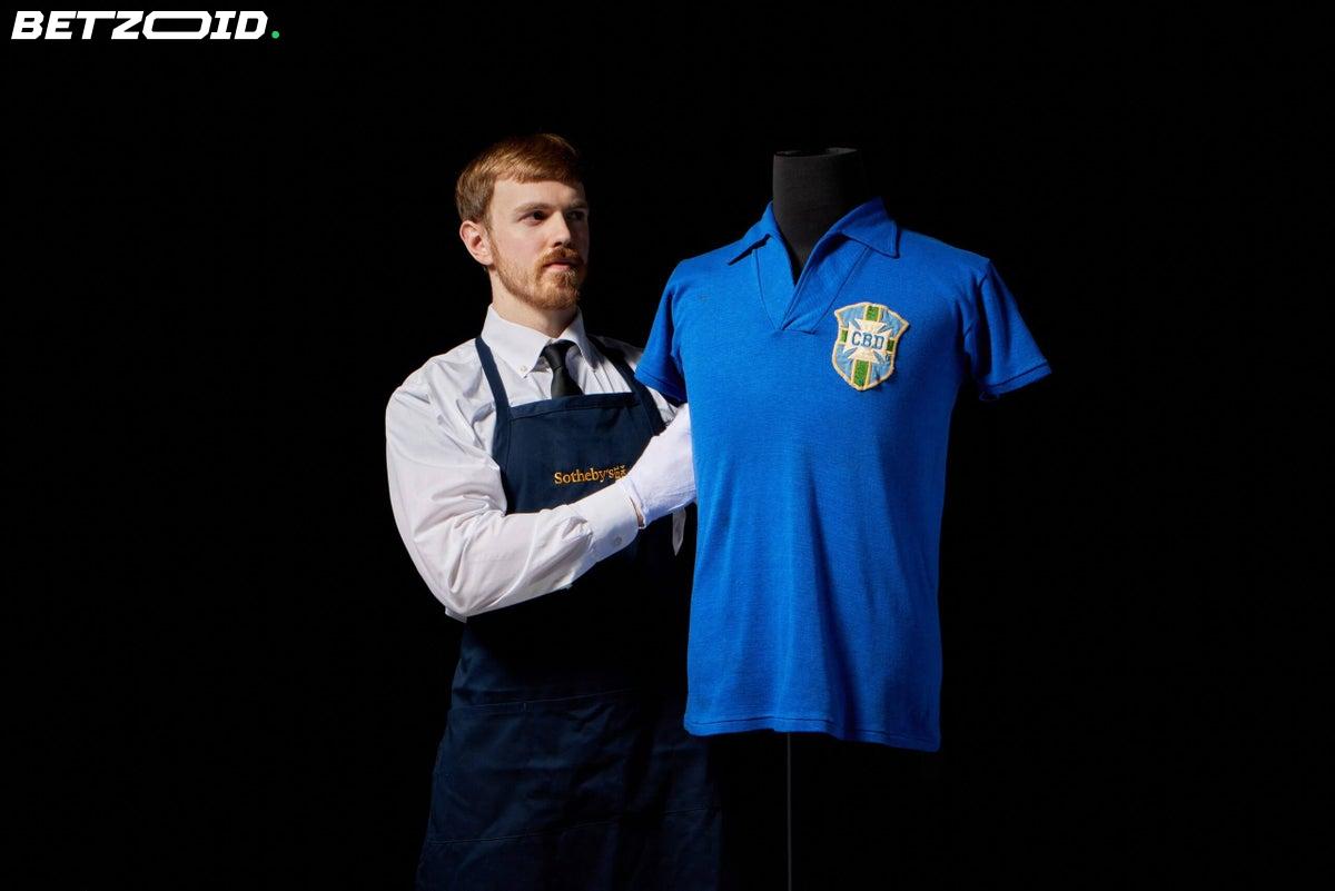 Pelé's 1958 World Cup Final Shirt Could Become the Most Expensive Football Jersey Ever Sold.