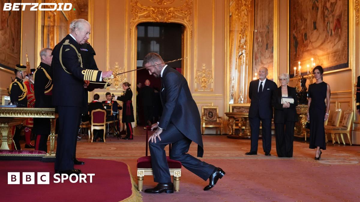 Sir David Beckham Receives Knighthood from King Charles.