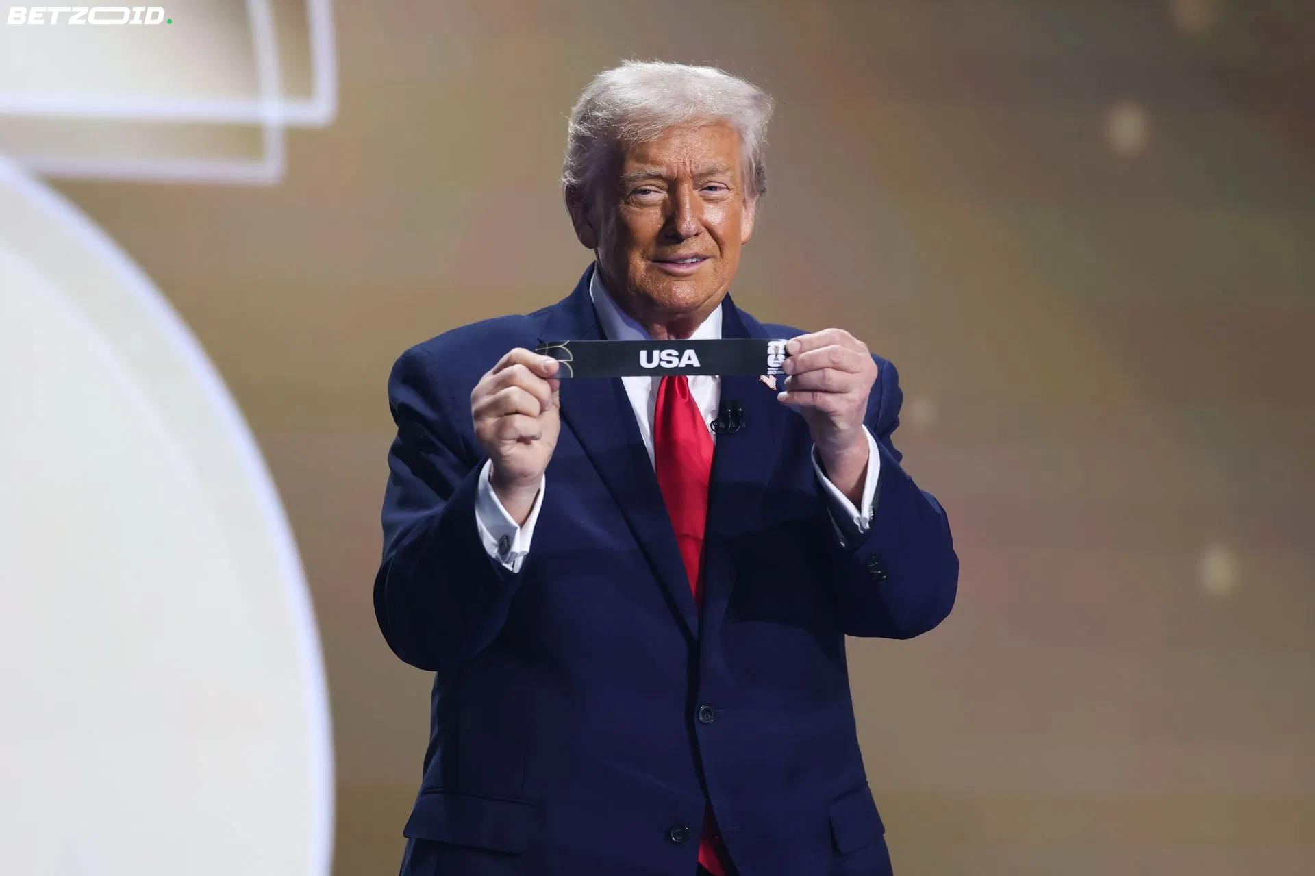 Trump Given Free Rein on Stage at 2026 World Cup Final Trophy Presentation.
