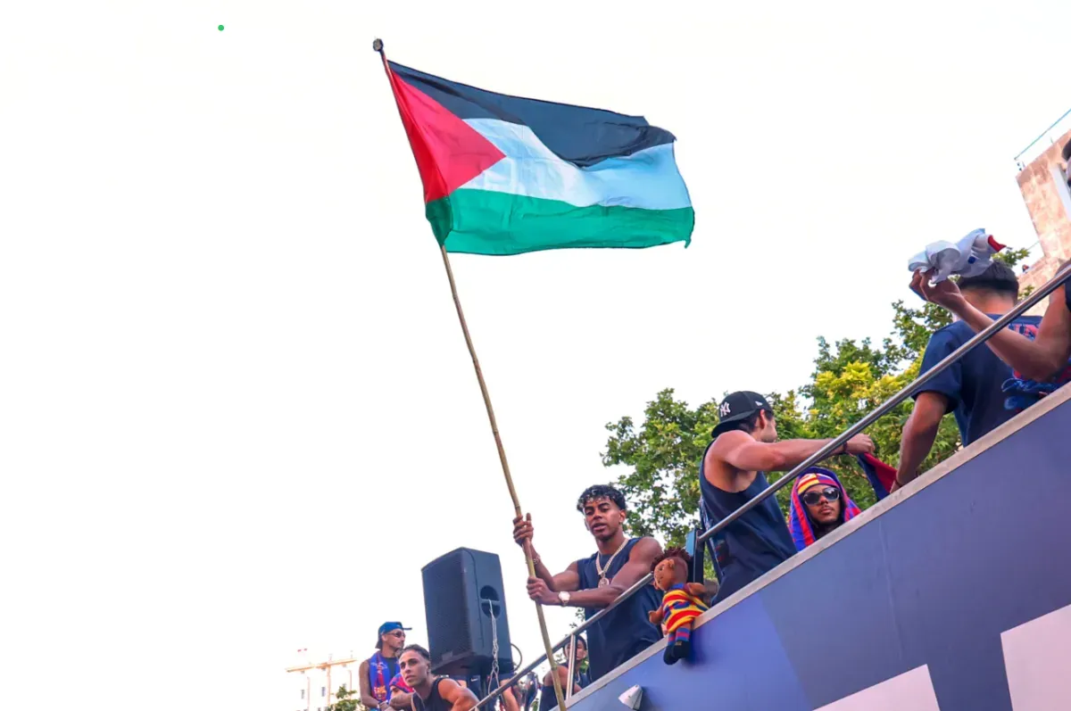 Yamal's Palestinian Flag Moment Overshadows Barcelona's Title Parade.