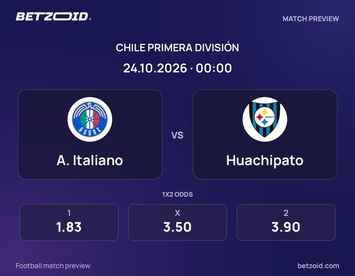 A. Italiano vs. Huachipato A. Italiano vs. Huachipato: imagen del partido de Primera División de Chile.