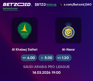 Al Khaleej Saihat vs Al-Nassr Predictions (14.03.2026) Free Betting