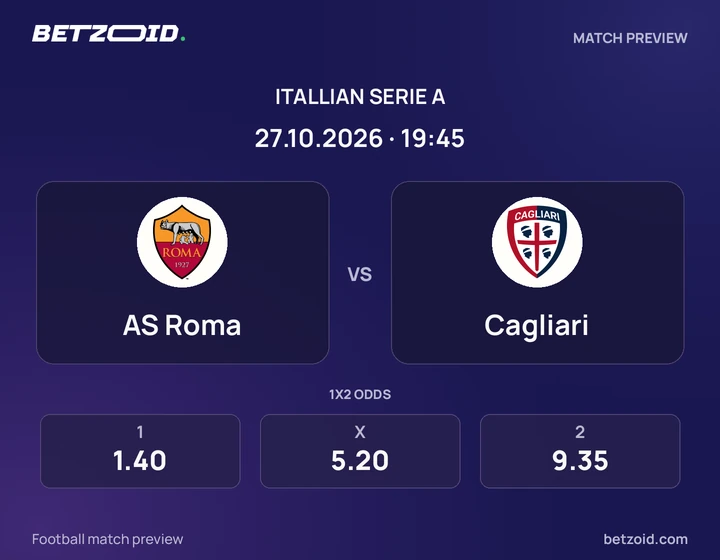 Roma – Cagliari Roma – Cagliari: presentazione della partita di Serie A con stemmi e orario di inizio.
