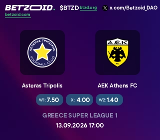 Asteras Tripolis - AEK Athens FC