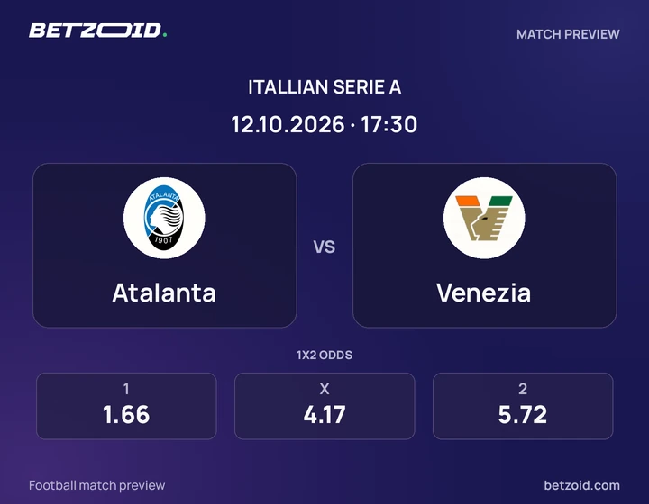 Atalanta – Venezia Atalanta – Venezia: presentazione della partita di Serie A con stemmi e orario di inizio.