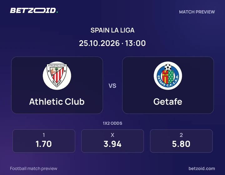 Athletic Club vs. Getafe Athletic Club vs. Getafe: imagen del partido de La Liga.