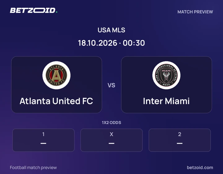 Atlanta United FC - Inter Miami Atlanta United FC vs Inter Miami: USA MLS match preview with team badges and kick-off details.