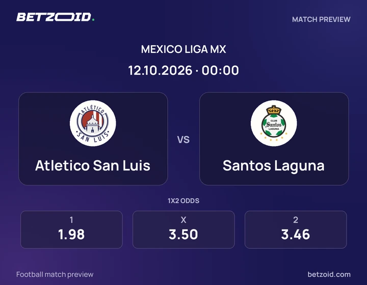 Atletico San Luis vs. Santos Laguna Atletico San Luis vs. Santos Laguna: previa del partido de Liga MX, con escudos y datos del encuentro.