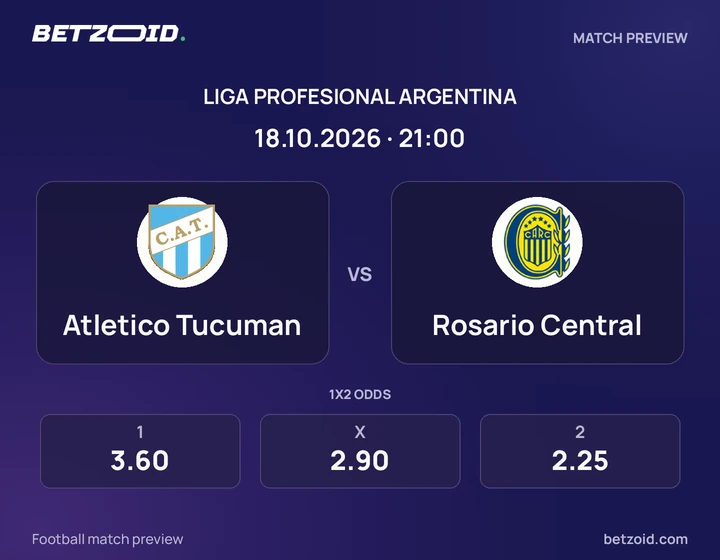 Atletico Tucuman vs. Rosario Central Atletico Tucuman vs. Rosario Central: imagen del partido de Liga Profesional Argentina.