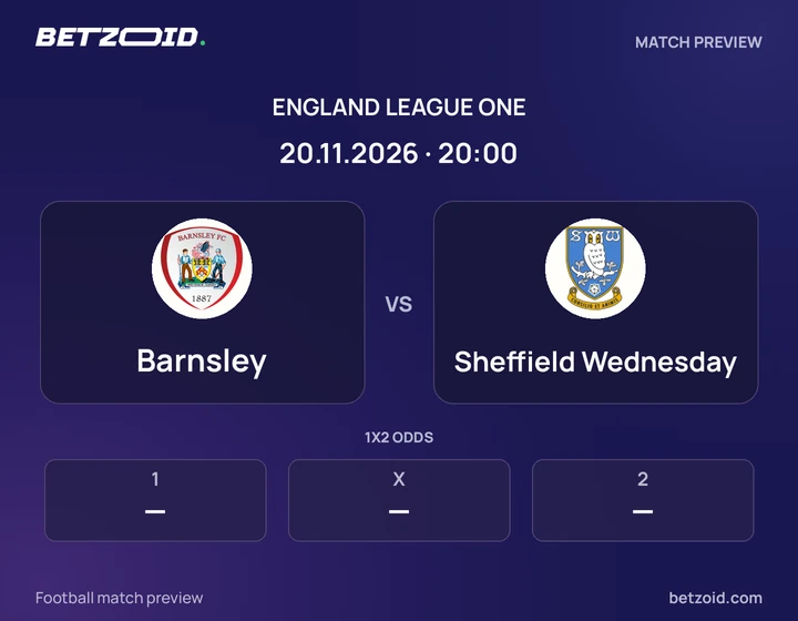 Barnsley - Sheffield Wednesday Barnsley vs Sheffield Wednesday: England League One match preview with team badges and kick-off details.