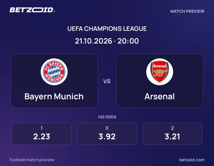 Bayern Múnich vs. Arsenal Bayern Múnich vs. Arsenal: imagen del partido de Champions League.
