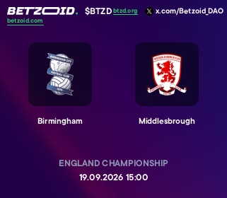 Birmingham - Middlesbrough