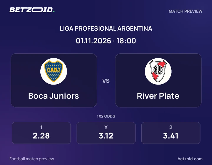 Boca Juniors vs. River Plate Boca Juniors vs. River Plate: imagen del partido de Liga Profesional Argentina.