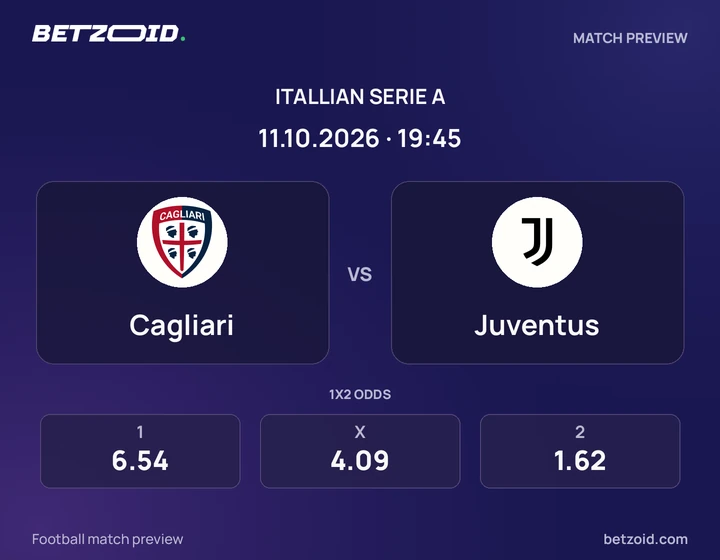 Cagliari – Juventus Cagliari – Juventus: presentazione della partita di Serie A con stemmi e orario di inizio.