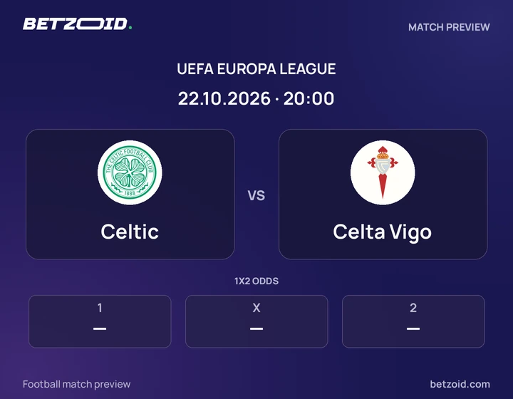 Celtic - Celta Vigo Celtic vs Celta Vigo: UEFA Europa League match preview with team badges and kick-off details.