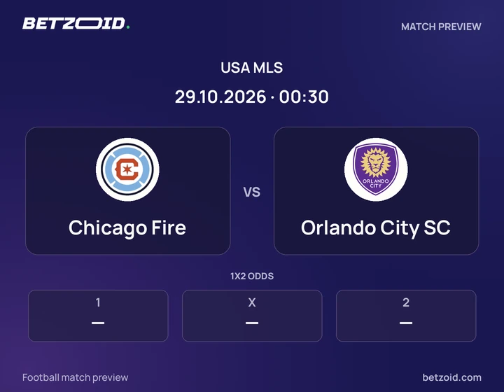 Chicago Fire - Orlando City SC Chicago Fire vs Orlando City SC: USA MLS match preview with team badges and kick-off details.