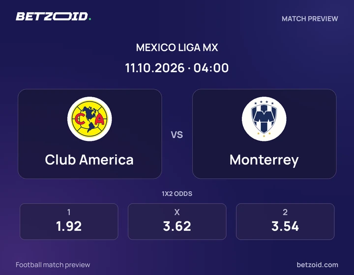 América vs. Monterrey América vs. Monterrey: previa del partido de Liga MX, con escudos y datos del encuentro.