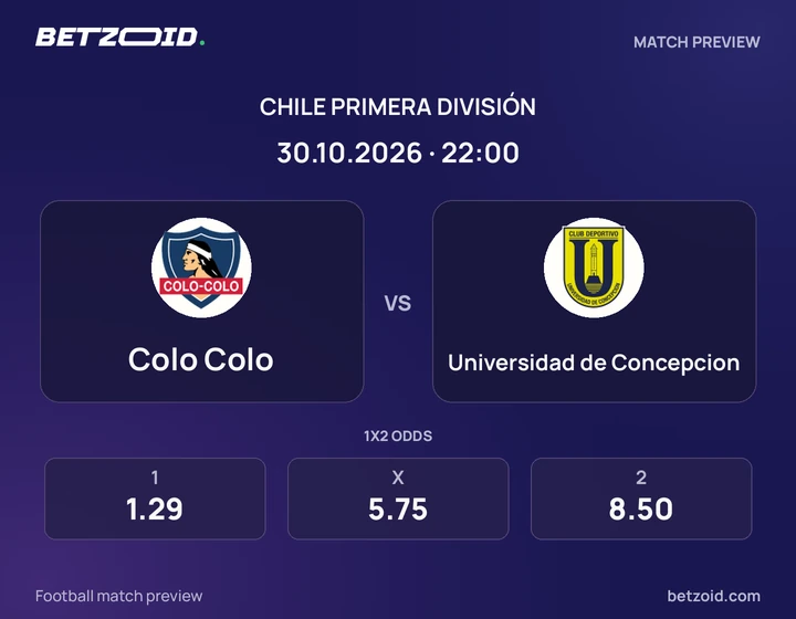 Colo-Colo vs. Universidad de Concepcion Colo-Colo vs. Universidad de Concepcion: imagen del partido de Primera División de Chile.