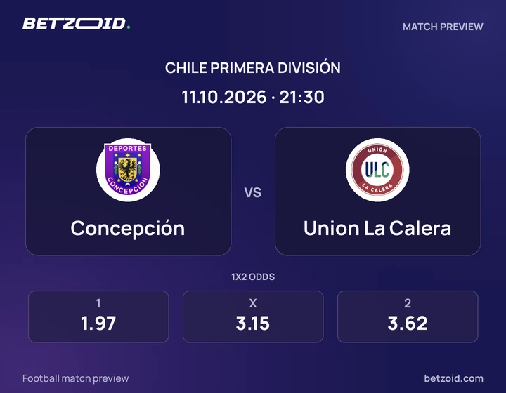 Concepción vs. Union La Calera Concepción vs. Union La Calera: imagen del partido de Primera División de Chile.