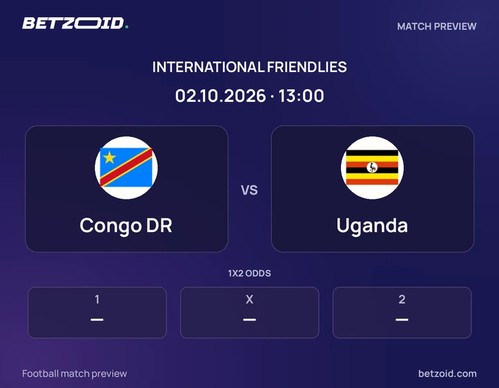 Congo DR - Uganda Congo DR vs Uganda: International Friendlies match preview with team badges and kick-off details.