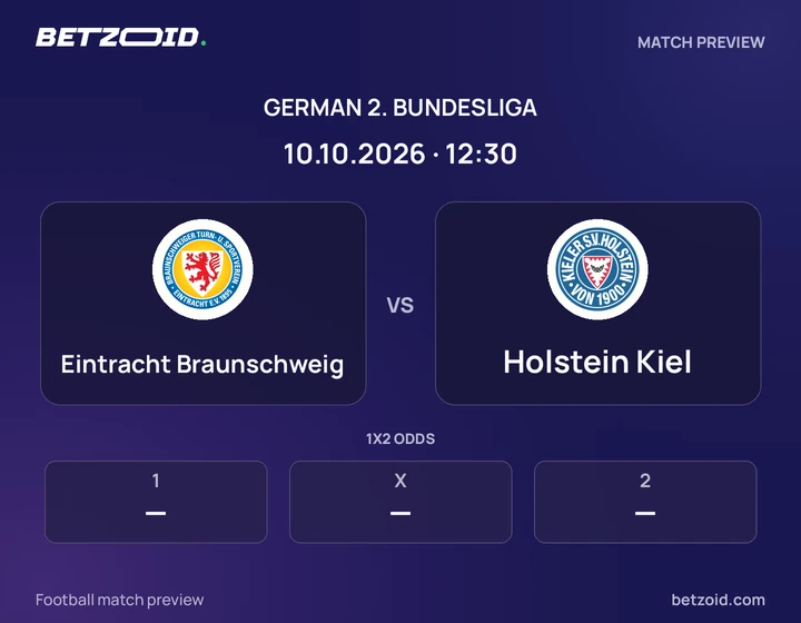 Eintracht Braunschweig - Holstein Kiel Eintracht Braunschweig vs Holstein Kiel: German 2. Bundesliga match preview with team badges and kick-off details.