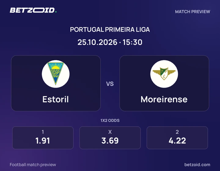 Estoril – Moreirense Estoril – Moreirense: imagem do jogo em Primeira Liga.