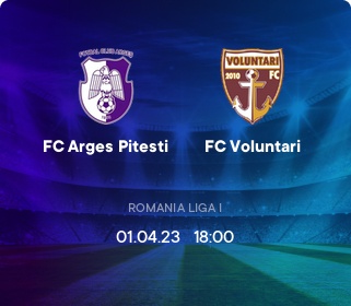 FC Arges Pitesti - FC Voluntari