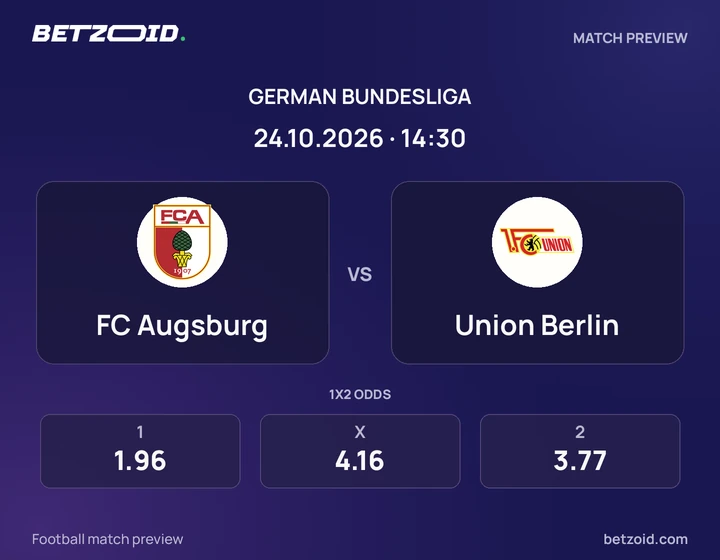 FC Augsburg – Union Berlin FC Augsburg – Union Berlin: Spielvorschau zum Wettbewerb Bundesliga mit Teamlogos und Anstoßzeit.