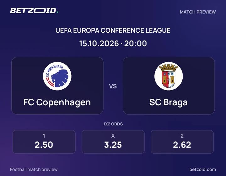 FC Copenhaga – SC Braga FC Copenhaga – SC Braga: imagem do jogo em Liga Conferência.