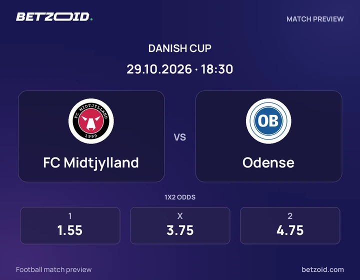 FC Midtjylland – OB FC Midtjylland – OB: kampbillede til DBU Pokalen.