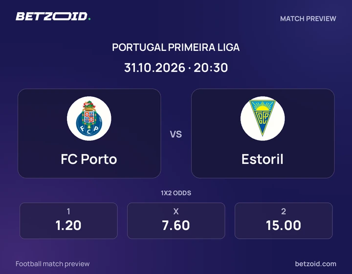 FC Porto – Estoril FC Porto – Estoril: imagem do jogo em Primeira Liga.