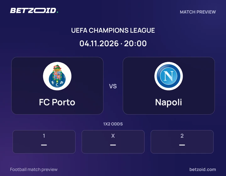 FC Porto - Napoli FC Porto vs Napoli: UEFA Champions League match preview with team badges and kick-off details.