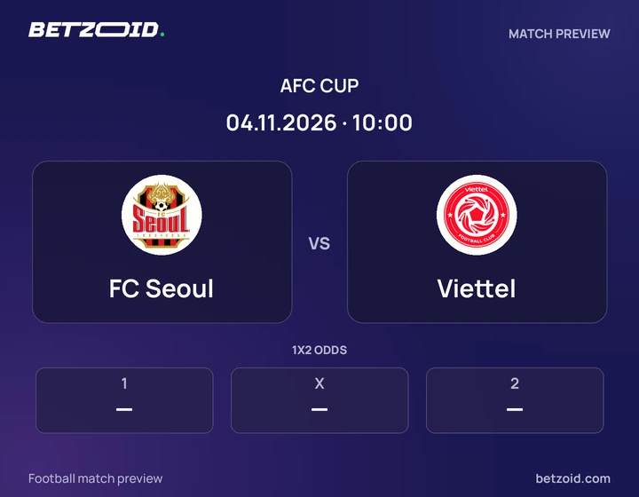 FC Seoul - Viettel FC Seoul vs Viettel: AFC Cup match preview with team badges and kick-off details.