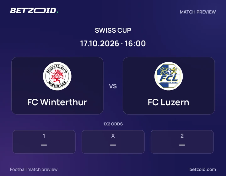 FC Winterthur - FC Luzern FC Winterthur vs FC Luzern: Swiss Cup match preview with team badges and kick-off details.