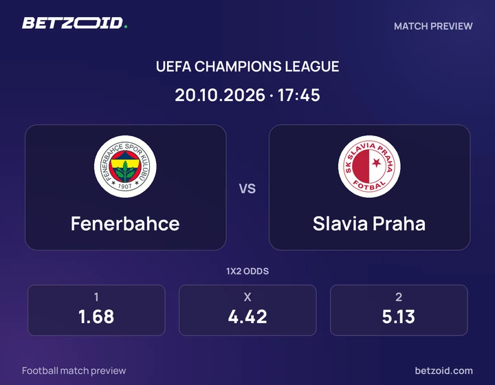 Fenerbahçe – Slavia Praha Fenerbahçe – Slavia Praha: obrázek k utkání v soutěži Liga mistrů.