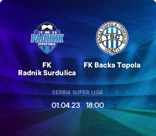 FK Radnik Surdulica - FK Backa Topola