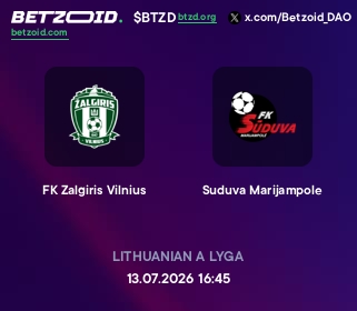 FK Zalgiris Vilnius - Suduva Marijampole