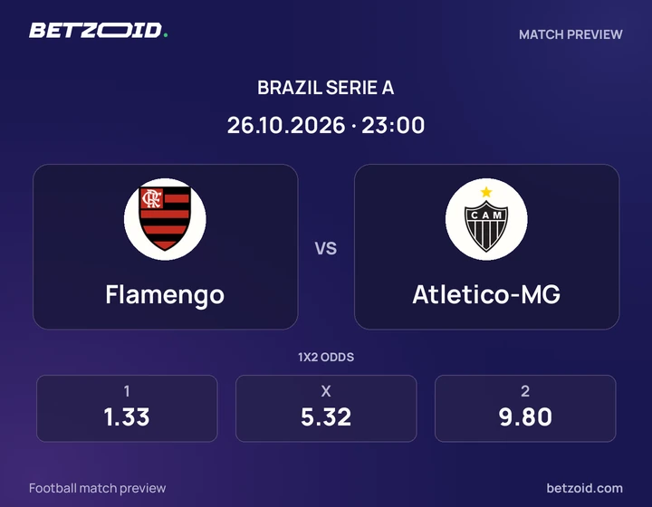 Flamengo x Atletico-MG Flamengo x Atletico-MG: prévia do jogo de Brasileirão Série A, com escudos e informações da partida.