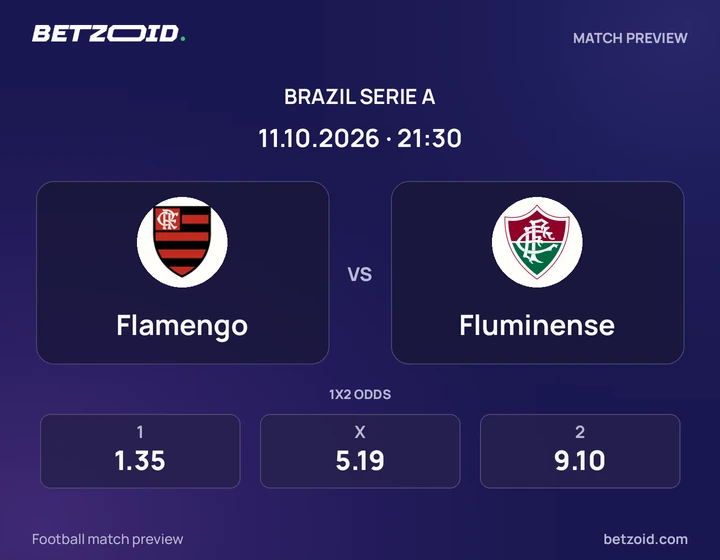 Flamengo x Fluminense Flamengo x Fluminense: prévia do jogo de Brasileirão Série A, com escudos e informações da partida.