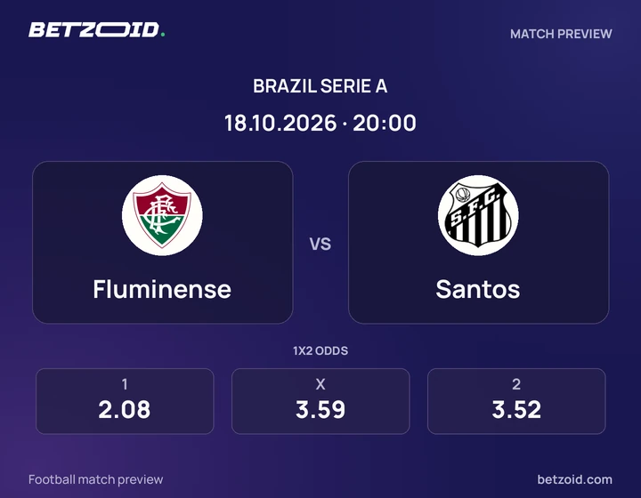 Fluminense x Santos Fluminense x Santos: prévia do jogo de Brasileirão Série A, com escudos e informações da partida.