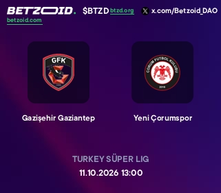 Gazişehir Gaziantep - Yeni Çorumspor